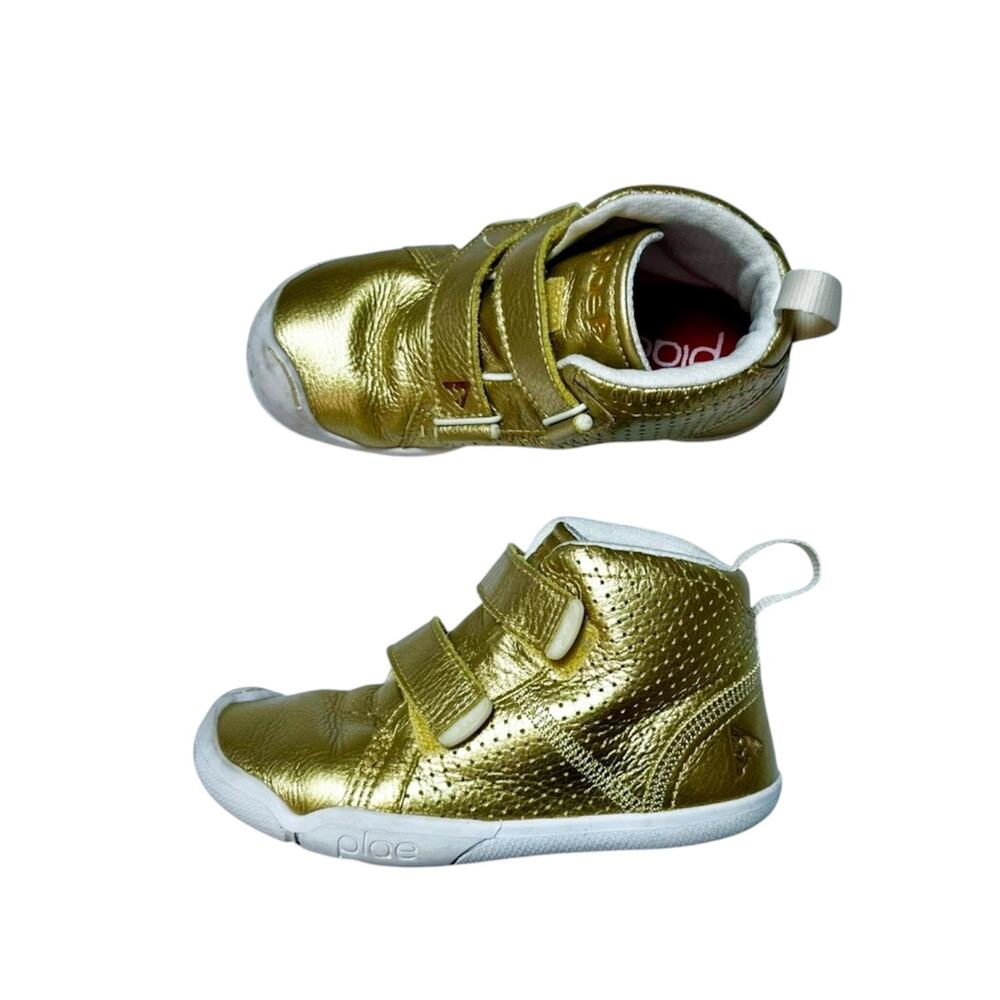 Plae Max Metallic Gold High Top Sneakers Size 12